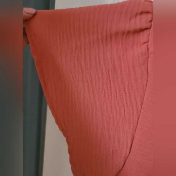 Como Blu Peach Flutter Sleave Blouse size small - Picture 4 of 4